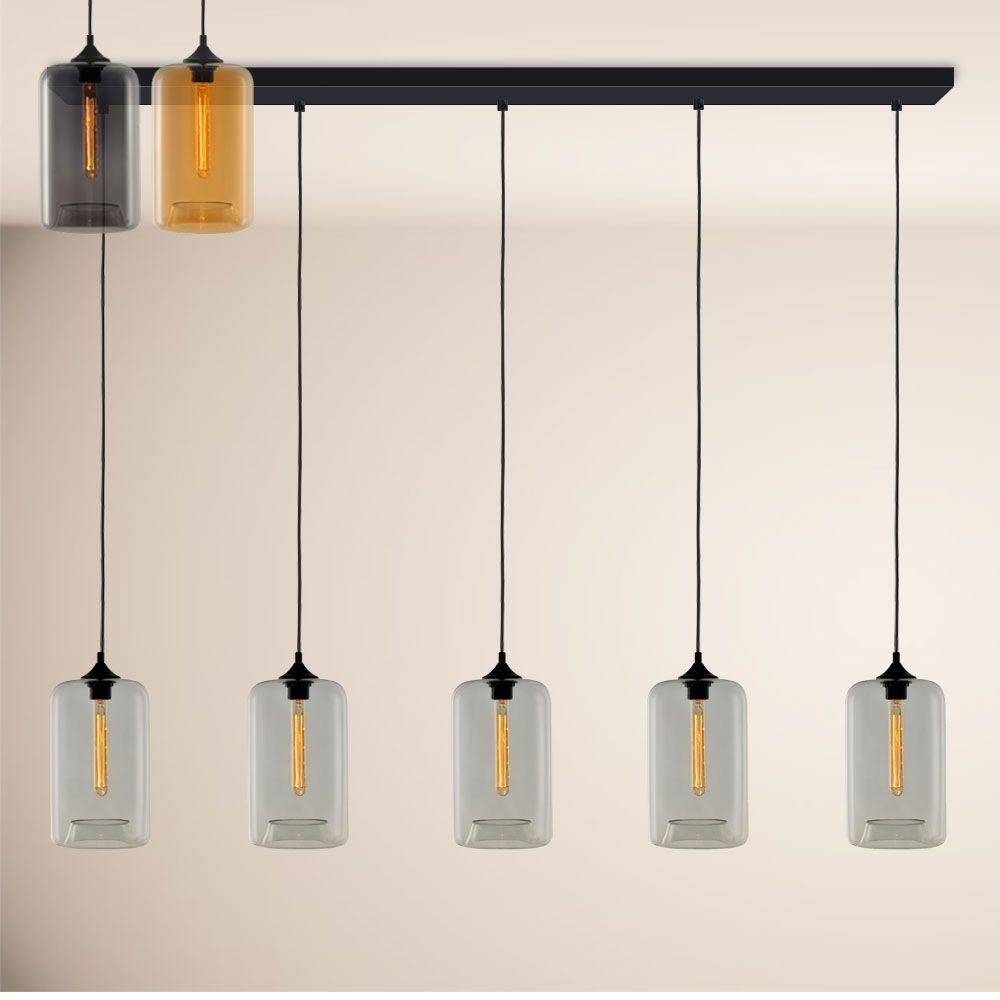 s.luce Galheteiro Candeeiro suspenso de mesa de jantar baixa 2 a 5 luzes 120cm