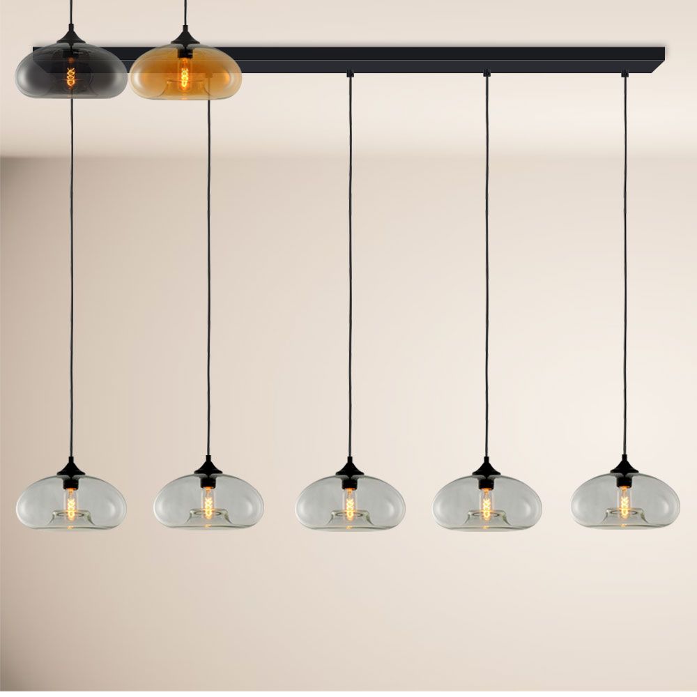 s.luce Galheteiro Candeeiro suspenso de mesa de jantar baixa 2 a 5 luzes 120cm