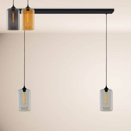 s.luce Candeeiro suspenso para sala de jantar Cruet Up 2 a 5 luzes 160cm