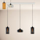 s.luce Cruet Esszimmerlampe mit 4 Pendelleuchten in verschiedenen Glasformen, ideal für stilvolle Raumbeleuchtung.