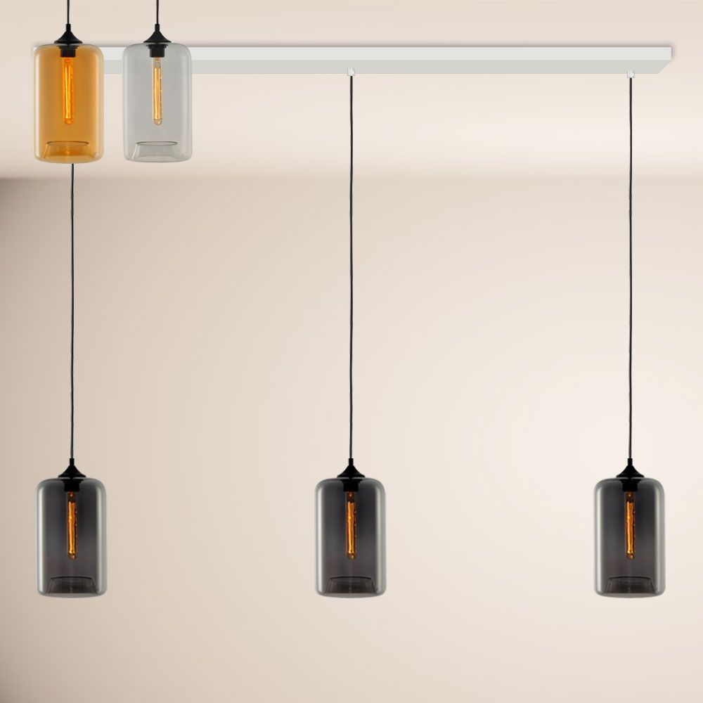 s.luce Luminária suspensa de mesa de jantar Cruet Up 2 a 5 luzes 120cm