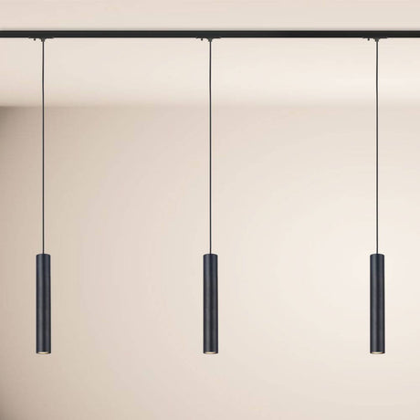 s.luce Crutch Hängeleuchte in Schwarz, ideal für modernes Wohndesign, minimalistisch und anpassbar.