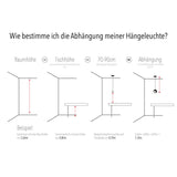 s.luce Crutch Hängelampe 1-Phasen-Schiene 200cm Endeinspeiser