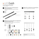 s.luce Crutch pendant lamp 1-phase track 200cm end feeder