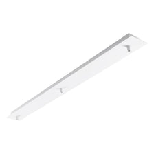 Cup Deckenschiene für 3 Pendel Weiß, weiße Metall-Deckenrose für drei Leuchten