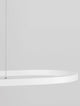 Alt Tag: Cuppe LED Pendelleuchte 3000K – minimalistischer weißer LED-Ring, schwarzes Aluminium-Design, warmweiß 3000K, eleganter Essbereich-Blickfang