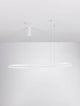 Cuppe LED Pendelleuchte 3000K – schlanke schwarze Aluminium-LED-Pendelleuchte, 56W, 6989 Lumen, warmweiß 3000K, eleganter Esszimmer-Blickfang