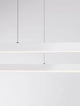 Alt Tag: Cuppe LED Pendelleuchte 3000K, schlanke schwarze Aluminium- und Acrylleuchte, warmweiß 3000K, minimalistisches Design für Wohn- und Essbereich