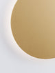 Cyrcle LED Wandleuchte Ø 22cm 3000K in elegantem goldenen Design nahaufnahme.