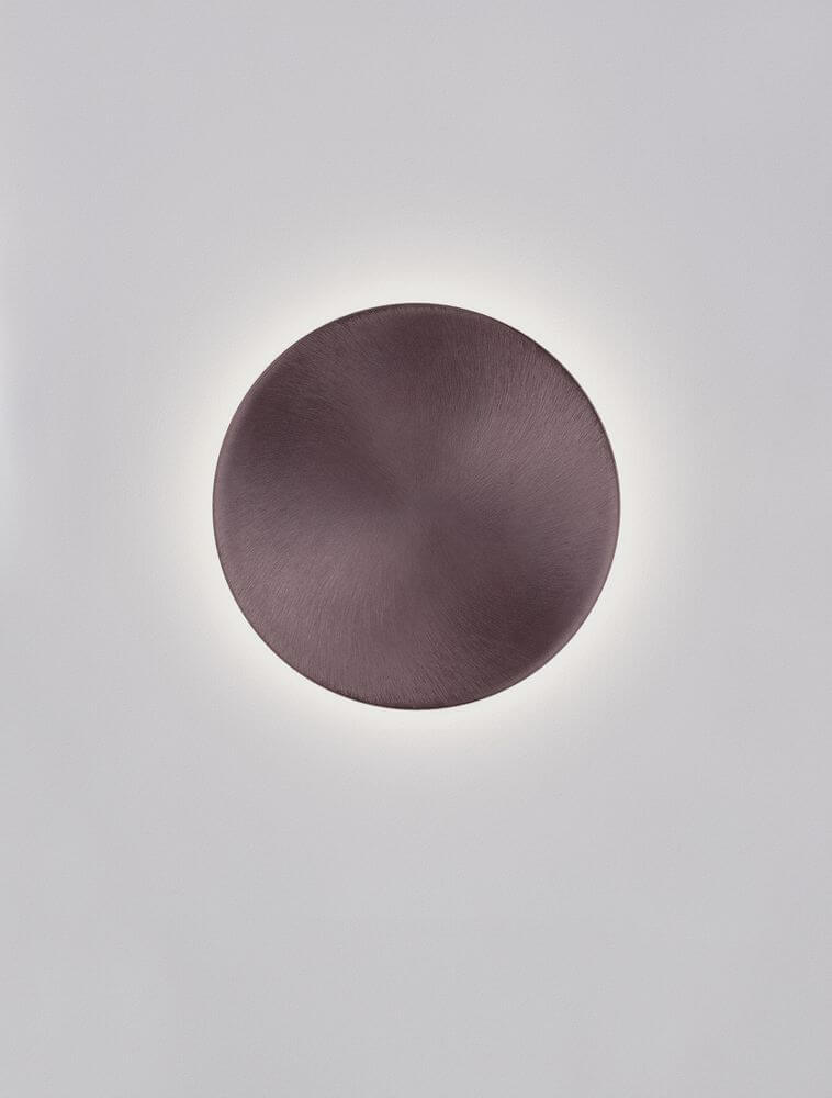 Cyrcle LED Wandleuchte Ø 22cm 3000K in braunem Design, stilvolle Wandbeleuchtung für jeden Raum.