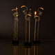 DCWéditions Boucle LED Akku Tischlampe schwarz Gold - moderne Designlampen in einem stilvollen Raum