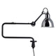 DCWéditions Gras N°303 Wandlampe mit Ausleger in schwarzem Stahl und chromatischer Lampe