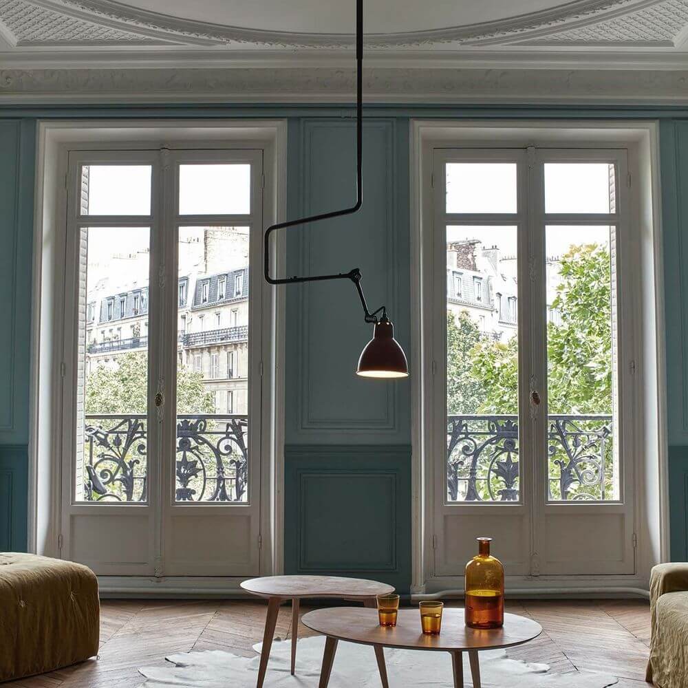 DCWéditions Gras N°312 L Lampada da soffitto con supporto