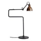 DCWéditions Gras N°317 Tischlampe mit Schirm schwenkbar, moderne Tischleuchte mit flexiblem Arm und Kupfer-Schirm.