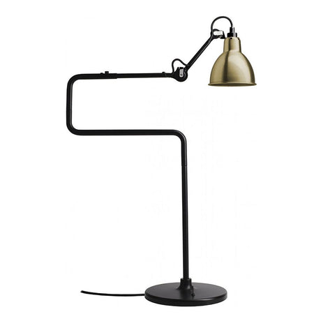 DCWéditions Gras N°317 Tischlampe mit Schirm schwenkbar in modernem Design mit flexiblem Arm.