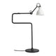 DCWéditions Gras N°317 Tischlampe mit Schirm schwenkbar in Schwarz mit weißem Lampenschirm