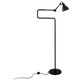 DCWéditions Gras N°411 Stehlampe in Schwarz mit drehbarem Schirm und modernem Design, ideal für Büro und Industrie.