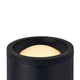 Obenansicht der DCWéditions LED-Wandleuchte Vision 20/20 Omni in Schwarz mit warmem Licht.