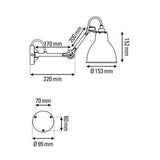 Dcwéditions gräs n ° 204 m vägglampa