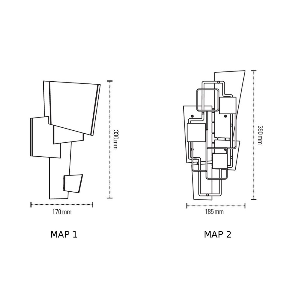 Dcwéditions kartta 1 seinävalaisin geometrisesti