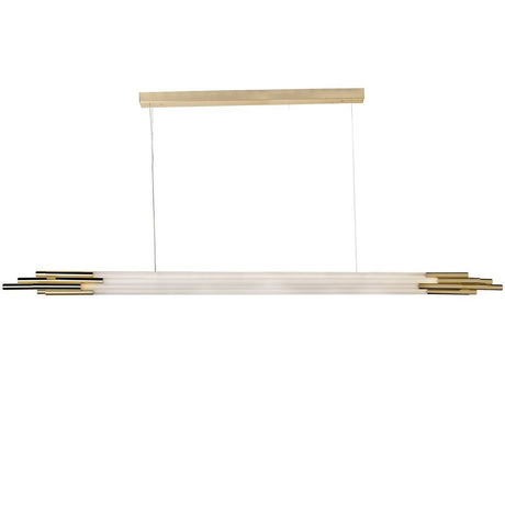 DCWéditions Org LED pendellampe med stenger i elegant design og opalglassrør.