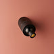 DCWéditions Vision 20/20 LED-Wandleuchte Schwarz an einer Wand montiert mit Dimmer.