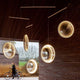 DCWéditions Focus LED Hängeleuchte 5-flammig, elegante Hängeleuchte mit fünf leuchtenden Scheiben in modernem Design.