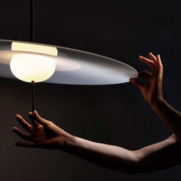 DCWéditions Mono abat-jour en verre dépoli pour la version L - lampe assemblée à la main avec verre dépoli.