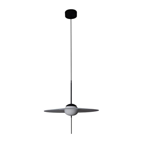 DCWéditions Mono LED glasspendelampe L med svart takdeksel og dimbart lys