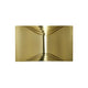 DCWéditions Respiro LED Wandleuchte aus eloxiertem Aluminium in Gold, modernes Design, warme Lichtatmosphäre.