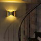 Wandleuchte DCWéditions Respiro aus eloxiertem Aluminium, warmes Licht, elegante Innenraumbeleuchtung.