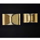 DCWéditions Respiro LED Wandleuchte in Gold, aus eloxiertem Aluminium, in zwei Größen.