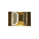 DCWéditions Respiro LED Wandleuchte in Gold, aus eloxiertem Aluminium mit warmem Licht.