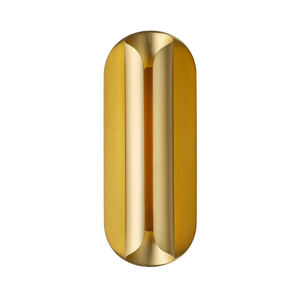 DCWéditions Rosalie LED Wandleuchte in Blattgold, elegant, warmes Licht für sanfte Atmosphäre.