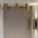 DCWéditions Tobo Decken Aufbauleuchte in mattem Gold, schlichte Designleuchte für modernes Ambiente.