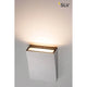 Delwa Wide LED Outdoor Wandleuchte 3000K 100° Weiß IP44 an Wand, warmweißes Licht, Aluminium, IP44.