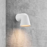 Außen-Wandleuchte Front Single IP44 Weiß