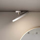 LED Deckenleuchte Alba Pro 30 Weiß, Opal Weiß an der Decke installiert, modernes Design.