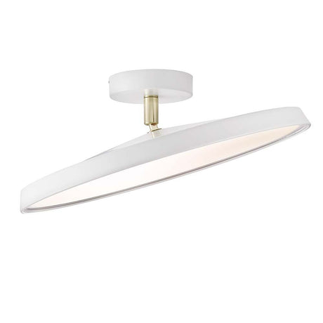 LED-taklampe Alba Pro 40 Hvit, Opal Hvit – moderne taklampe med elegant design og varmt lys.