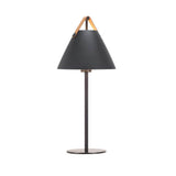 Brotte de lampe de table noire