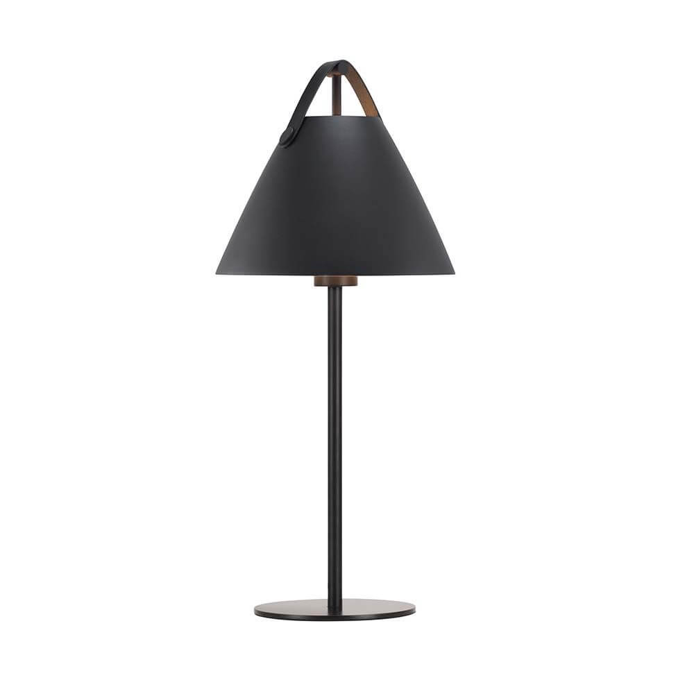 Brotte de lampe de table noire