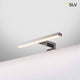 DORISA LED Spiegelleuchte kurz chrom 4000K IP44 auf einem weißen Hintergrund, elegant und modern.
