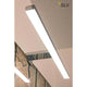 DORISA LED Spiegelleuchte lang chrom 4000K IP44 an der Wand montiert, elegantes Design und perfekte Ausrichtung.