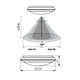 Daba LED Wand- & Deckenleuchte mit Sensor IP66 1300lm