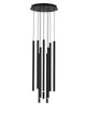 Dandia LED Pendelleuchte 10-flammig Ø 40,5cm 3000K Schwarz mit modernem Design und Höhenverstellbarkeit.