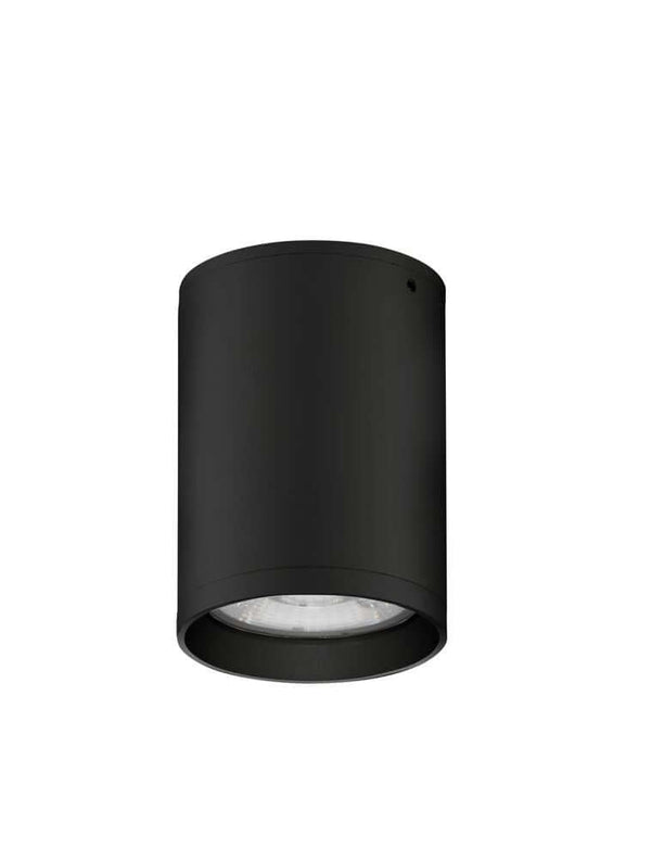 Dara LED Außendeckenleuchte 3000K IP54 schwarze Deckenleuchte aus Aluminium mit Glas-Diffusor
