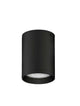 Dara LED Außendeckenleuchte 3000K IP54 – schwarze, minimalistische Außen-Deckenleuchte aus Aluminium mit Glas-Diffusor