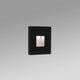 Dart-1 LED Outdoor Wandeinbaulampe IP65 in Schwarz mit zeitgemäßem Design und Glasdiffusor für Außenbeleuchtung.