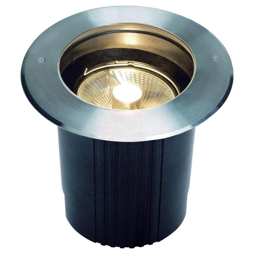 Dasar ES111 golvlampa runt rostfritt stål 316 Max.