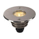 Dasar LED LV Bodeneinbauleuchte Rund Edelstahl 6W 3000K IP67 mit runder Edelstahlblende und warmweißen LEDs.